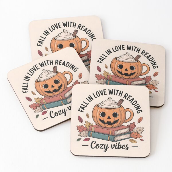 Item preview, Fall in Love with Reading – Cute Cozy Vibes designed and sold by Zibis09.