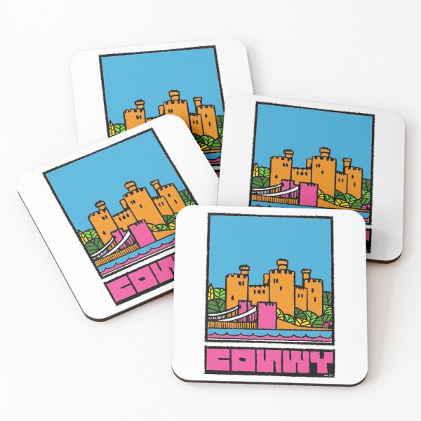 Item preview, Conwy Castle Pop Art – Colourful Welsh Wall Art & Gifts designed and sold by GWARTGB.
