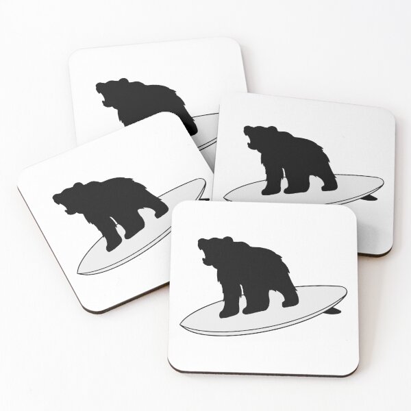 Item preview, Surfing Black Bear designed and sold by Animals-by-JB.