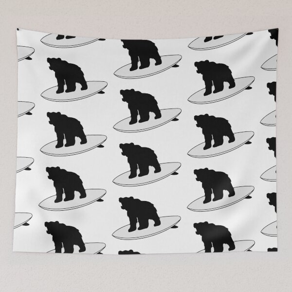 Item preview, Surfing Black Bear designed and sold by Animals-by-JB.