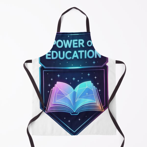 Item preview, Neon Design Featuring 'Power of Education' and Open Book Illustration designed and sold by Creative88Art.