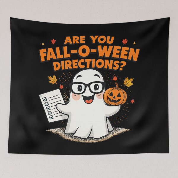 Item preview, Are You Fall-O-Ween Directions Funny Ghost Teacher Halloween Pun designed and sold by jelonkaa.