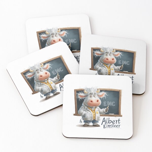 Item preview, Albert Einsteer Smart Cow designed and sold by hamishby.