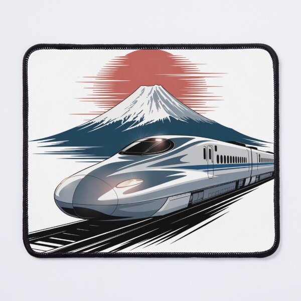 Item preview, Shinkansen at Fuji – Iconic Japan Scene. designed and sold by AndrewYoko.
