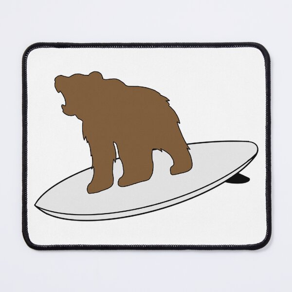 Item preview, Surfing Brown Bear designed and sold by Animals-by-JB.