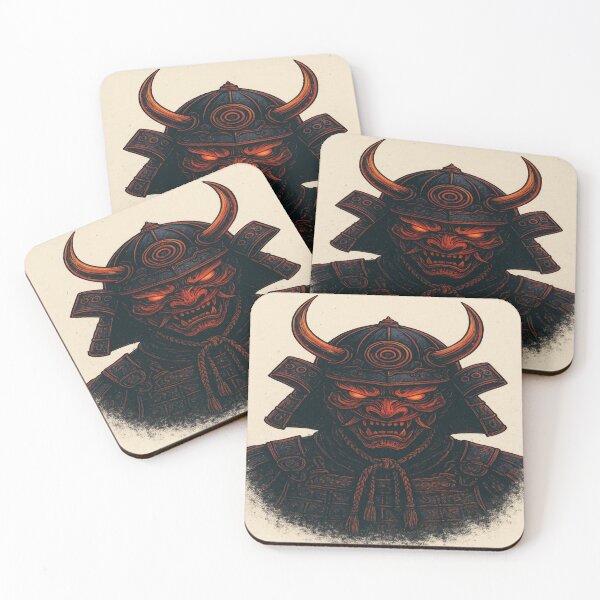 Item preview, Samurai vs Demon Dark Fantasy Japanese Battle Artwork designed and sold by VelureArt.