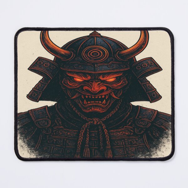 Item preview, Samurai vs Demon Dark Fantasy Japanese Battle Artwork designed and sold by VelureArt.