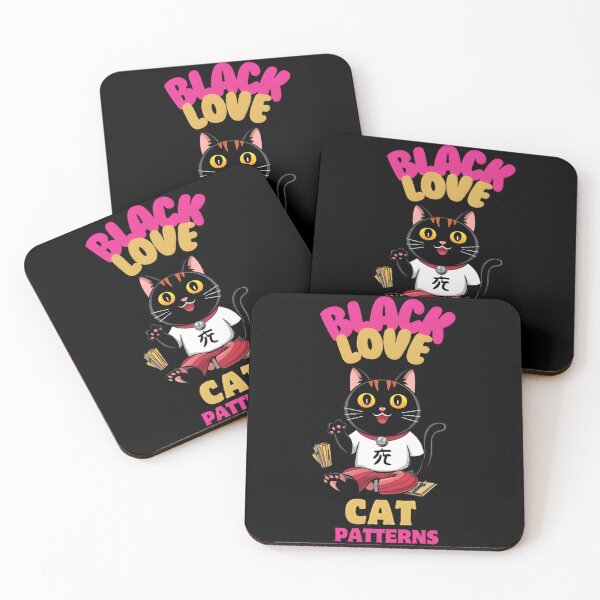 Item preview, black cat patterns Fierce Felines Black Cat Pattern Collection designed and sold by FranciscaDrake.