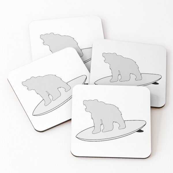 Item preview, Surfing Polar Bear designed and sold by Animals-by-JB.