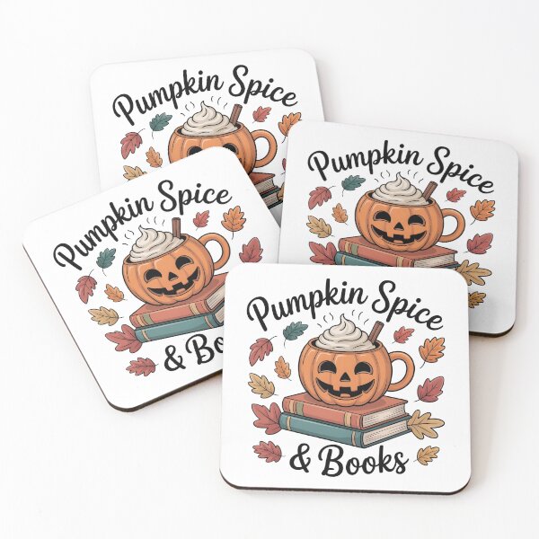 Item preview, Pumpkin Spice & Books – Cute Cozy Vibes designed and sold by Zibis09.