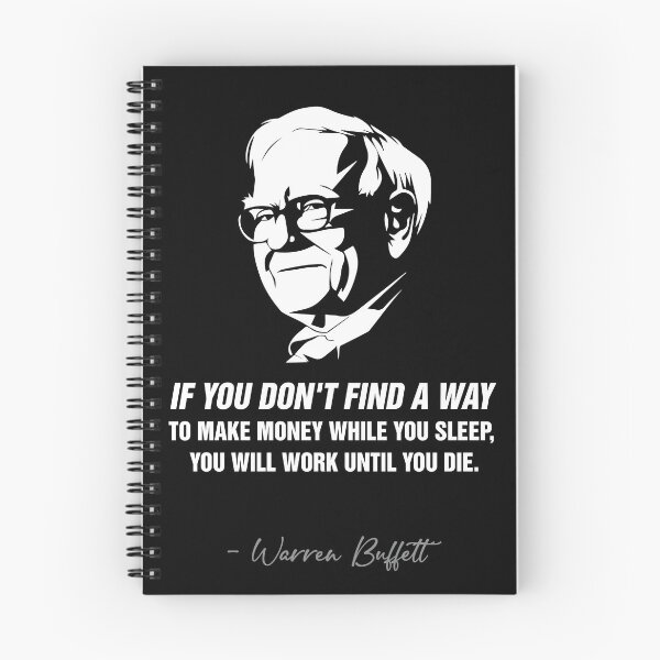 Item preview, Warren Buffett quote portrait designed and sold by Drbeansrod.