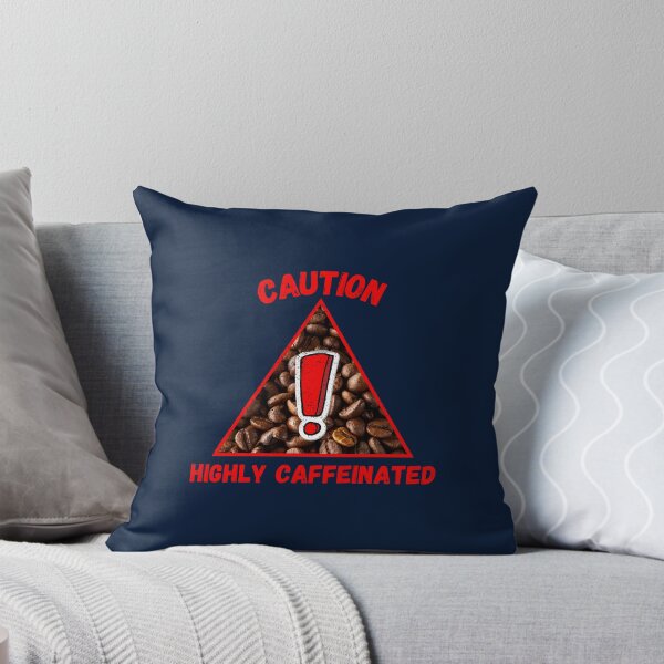 Item preview, Caution Highly Caffeinated Red Letters Coffee  designed and sold by FranciscaDrake.