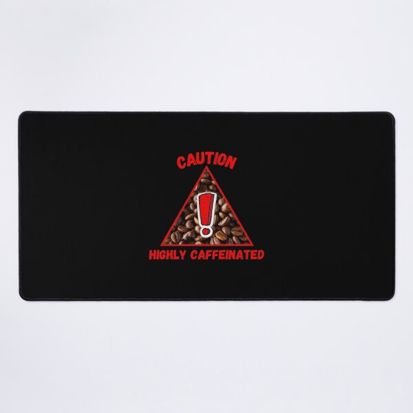 Item preview, Caution Highly Caffeinated Red Letters Coffee  designed and sold by FranciscaDrake.