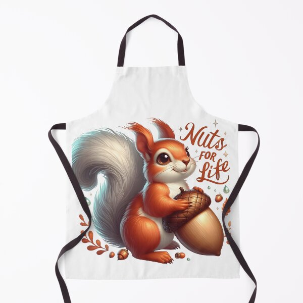 Item preview, rodent, forest, red, funny squirrel, nut designed and sold by TrueArtVibes.
