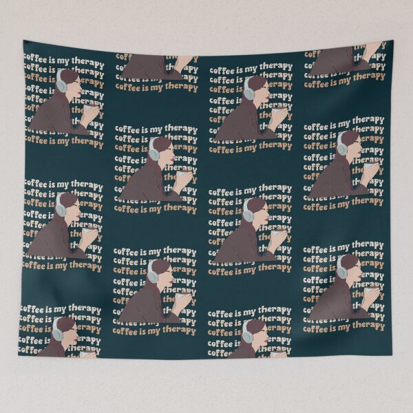 Item preview, Coffee is my therapy designed and sold by FranciscaDrake.