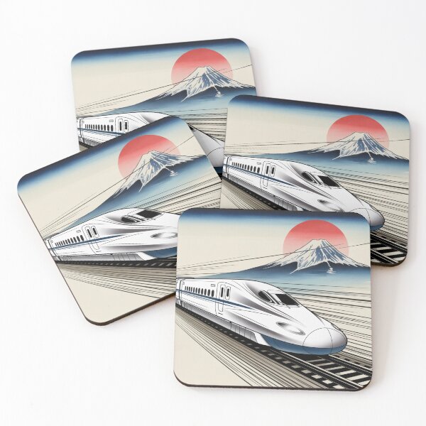 Item preview, Fuji Express – Japanese Bullet Train Artwork. designed and sold by AndrewYoko.