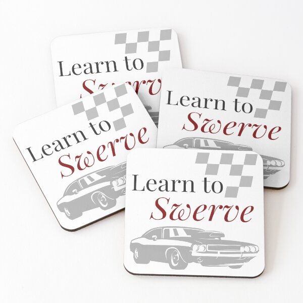 Item preview, Learn to Swerve — Retro Muscle Car Racing Design designed and sold by uniQuin.