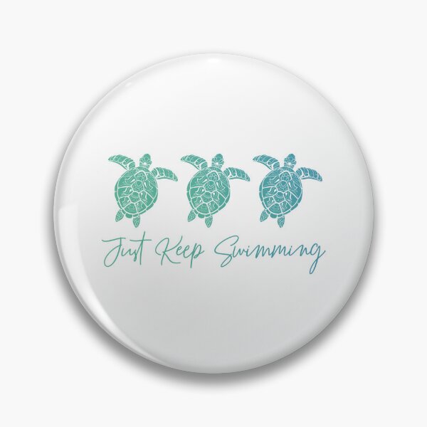 Item preview, Just Keep Swimming Inspirational Quote designed and sold by designclub.