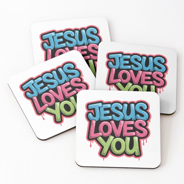 Item preview, Jesus Loves You Neon Graffiti Design designed and sold by NavigatorStreet.