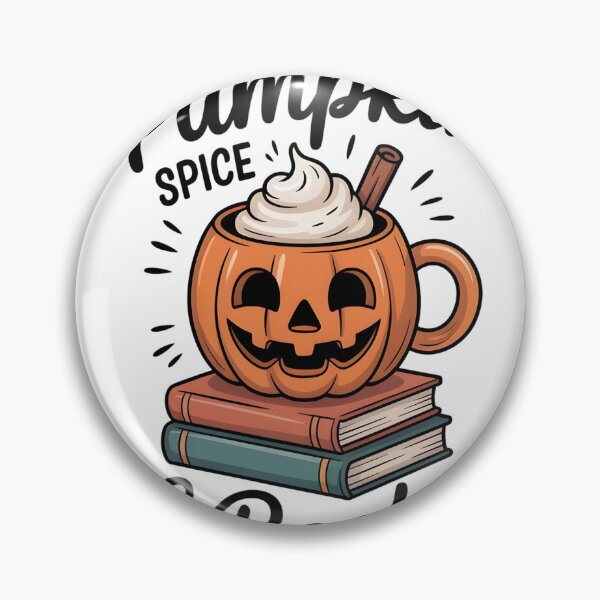 Item preview, Pumpkin Spice & Books – Cute Cozy Vibes designed and sold by Zibis09.