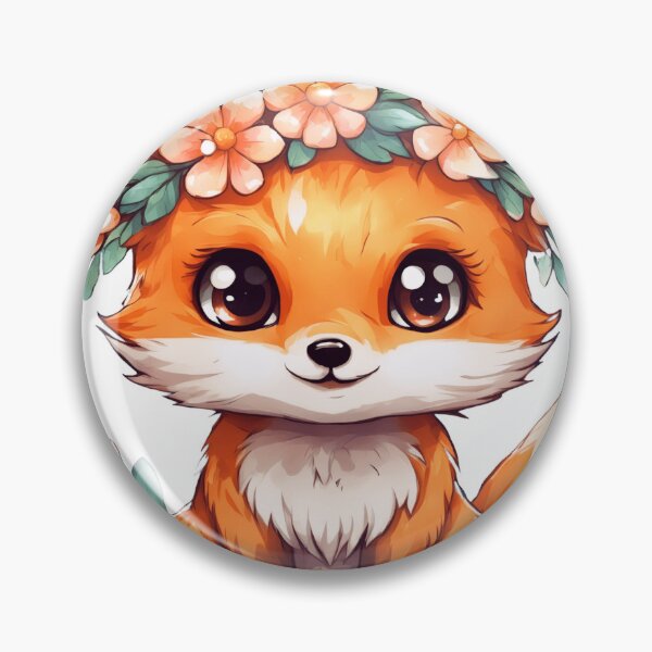 Artikelvorschau, Wunderlicher Blumenfuchs – Niedliche Waldtierkunst entworfen und verkauft von Fashionpopss.