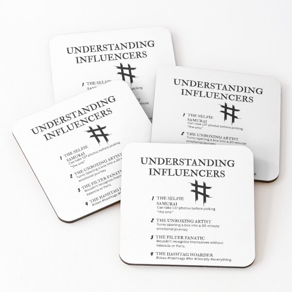 Item preview, UNDERSTANDING INFLUENCERS – Hilarious Social Media Life Definitions designed and sold by PsyFlow35.