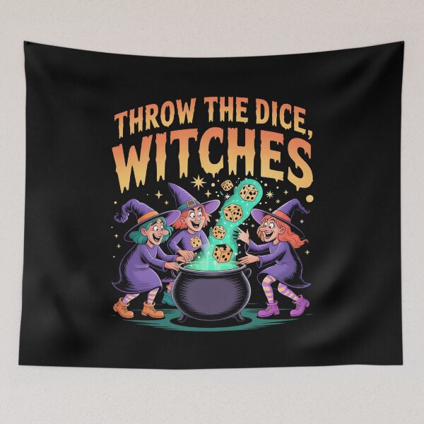 Item preview, Throw The Dice Witches Halloween Bunco Game designed and sold by UrbanHowlz.
