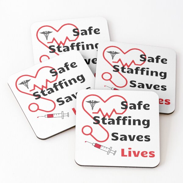 Item preview, Safe Staffing Saves Lives– Healthcare Support Design for Nurses March & Strike designed and sold by Lunaria Arts.