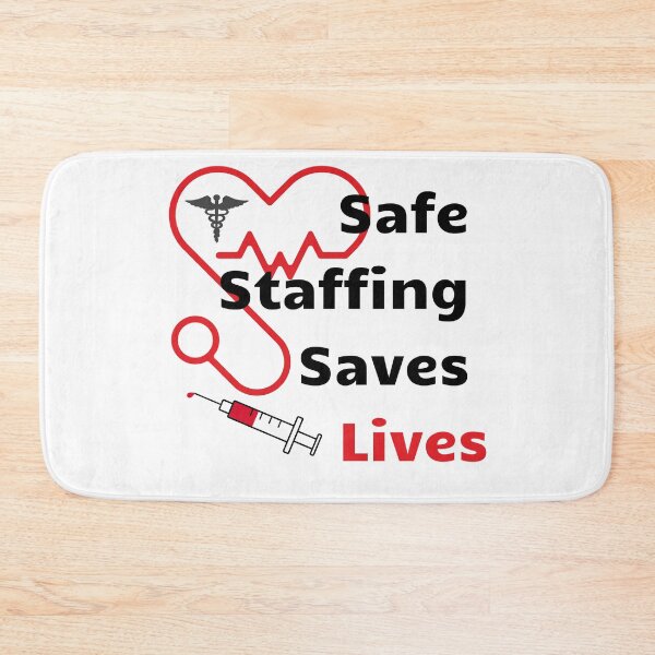 Item preview, Safe Staffing Saves Lives– Healthcare Support Design for Nurses March & Strike designed and sold by Lunaria Arts.