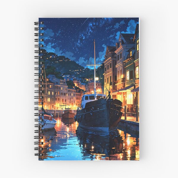 Item preview, Harbor Lights at Night designed and sold by HikariMoments.