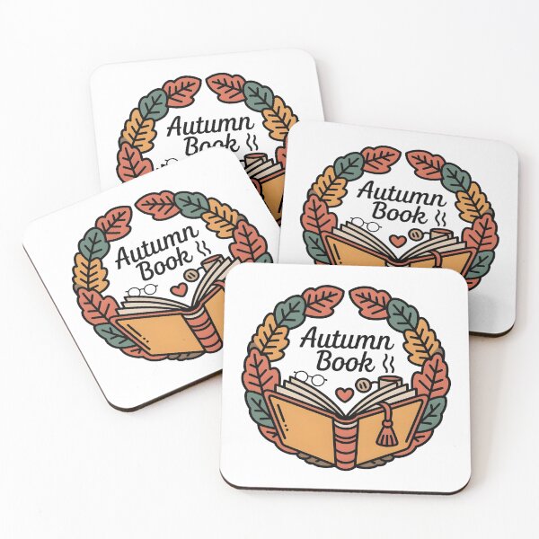 Item preview, Autumn Book Wreath – Cozy Fall Reading Round Design designed and sold by Zibis09.