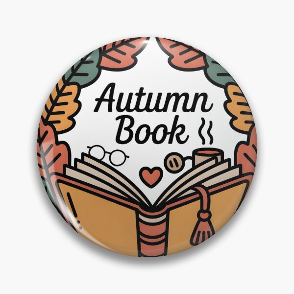 Item preview, Autumn Book Wreath – Cozy Fall Reading Round Design designed and sold by Zibis09.