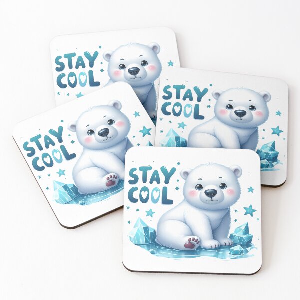 Item preview, stay cool, ice bergs, Antarctica, artic, polar bear designed and sold by TrueArtVibes.