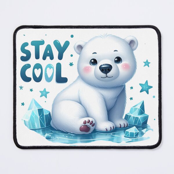 Item preview, stay cool, ice bergs, Antarctica, artic, polar bear designed and sold by TrueArtVibes.