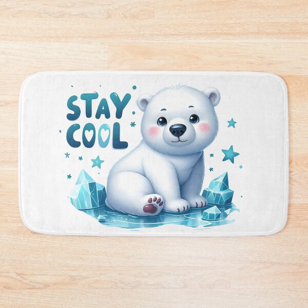 Item preview, stay cool, ice bergs, Antarctica, artic, polar bear designed and sold by TrueArtVibes.