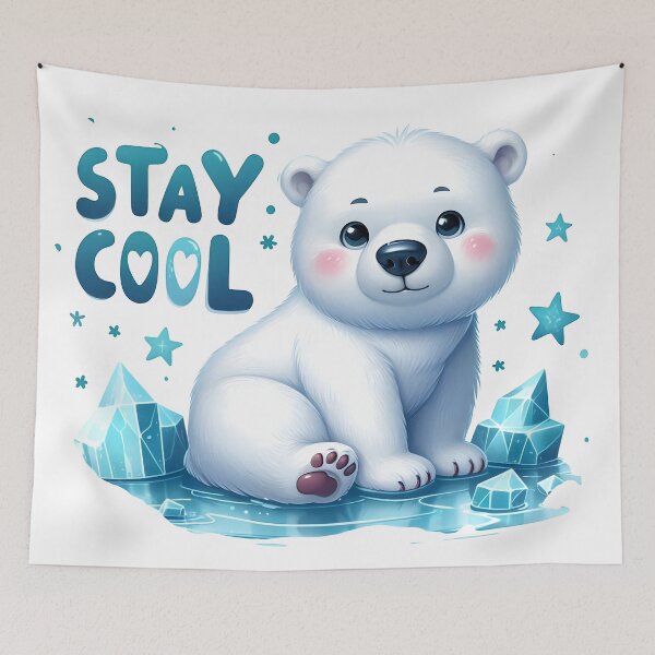 Item preview, stay cool, ice bergs, Antarctica, artic, polar bear designed and sold by TrueArtVibes.