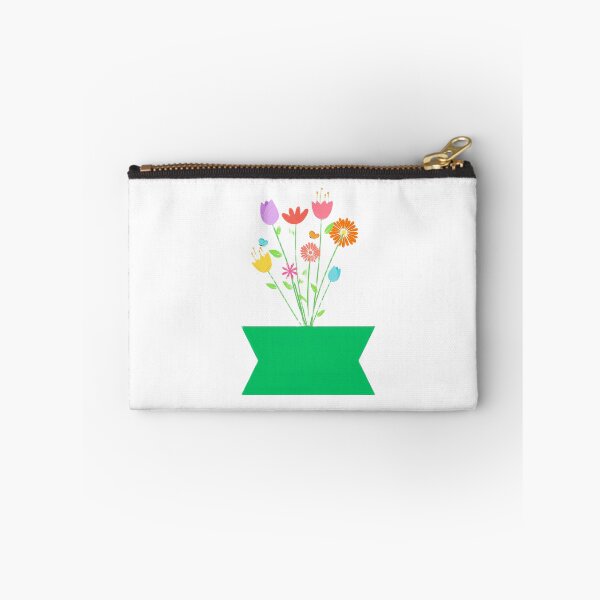 Aperçu de l'œuvre Fleurs printanières colorées en pot – Illustration florale mignonne créée et vendue par TrendThreadsfor.