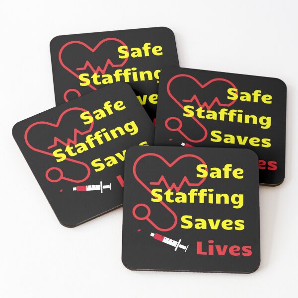 Item preview, Safe Staffing Saves Lives– Healthcare Support Design for Nurses March & Strike designed and sold by Lunaria Arts.