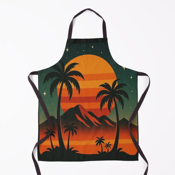 Item preview, Retro 70s Sunset – Vintage Aesthetic Landscape – Retro Graphic Art T-Shirt, Sticker etc. designed and sold by EpiphanyArt28.