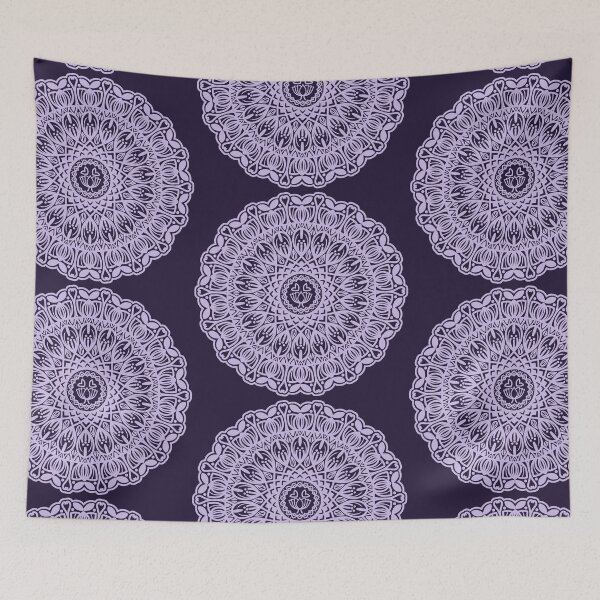 Item preview, Purple Mandala Art Lotus Geometric Pattern Spiritual Boho Floral Indian Meditation designed and sold by DivineMandala.