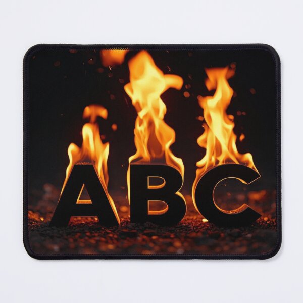 Item preview, Fiery Alphabet ABC Burning Letters Design designed and sold by VISTRAS.