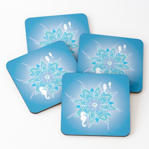 Item preview, SEAHORSES in AQUAMARINE designed and sold by jetty born.