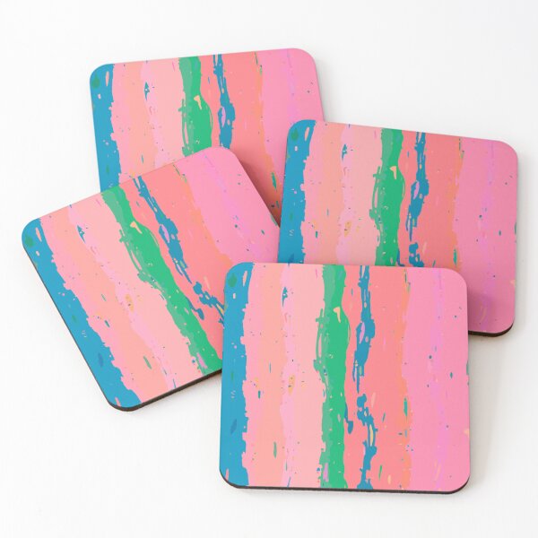Item preview, Playful Painterly Stripes in Pink, Green, and Blue designed and sold by Fezzyboo.