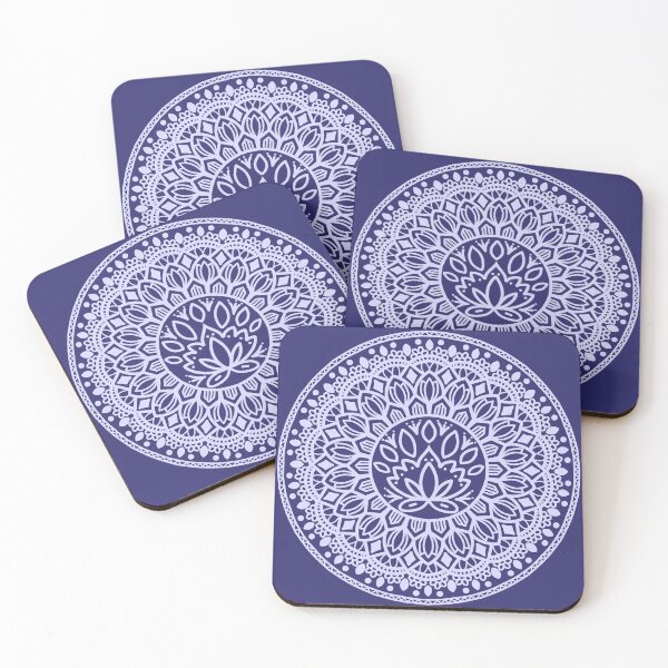 Item preview, Violet Hippie Mandala Pattern Abstract Geometric Flower Floral Decorative Design designed and sold by DivineMandala.