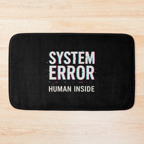 Item preview, System Error – Human Inside | Anti-Design Glitchcore Typography designed and sold by Jocamedahub.