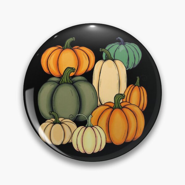 Item preview, Colorful Pumpkin Illustration Pattern designed and sold by UnhingedBird.