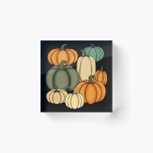 Item preview, Colorful Pumpkin Illustration Pattern designed and sold by UnhingedBird.
