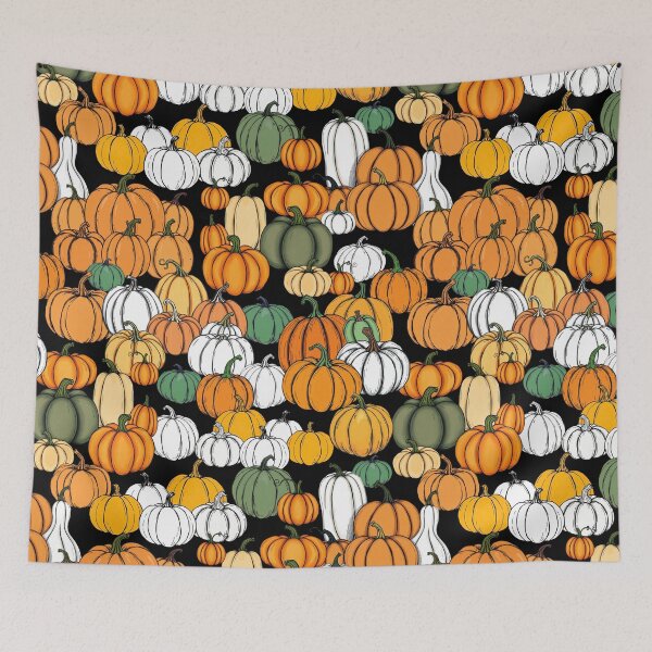 Item preview, Colorful Pumpkin Illustration Pattern designed and sold by UnhingedBird.