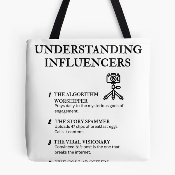 Item preview, UNDERSTANDING SOCIAL MEDIA INFLUENCERS – Sarcastic Quotes & Humor designed and sold by PsyFlow35.