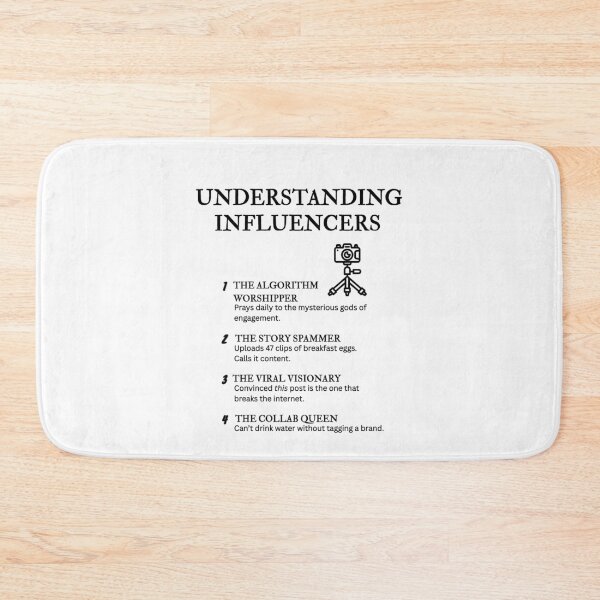 Item preview, UNDERSTANDING SOCIAL MEDIA INFLUENCERS – Sarcastic Quotes & Humor designed and sold by PsyFlow35.